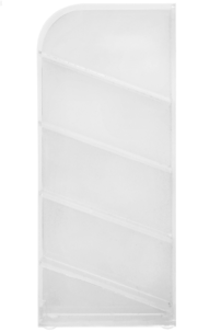 Pennestativ med flere rom, transparent plast