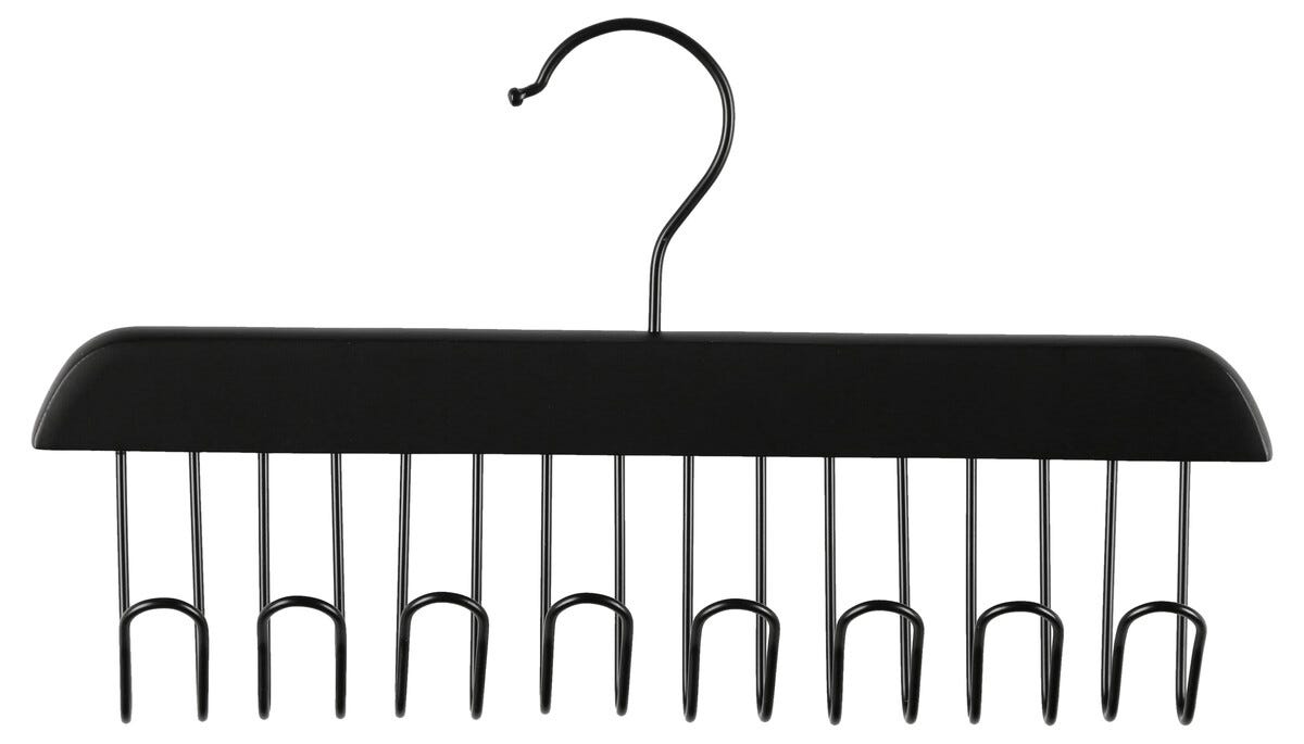 Multihenger, henger med 8 kroker, svart, 28 cm | Clas Ohlson