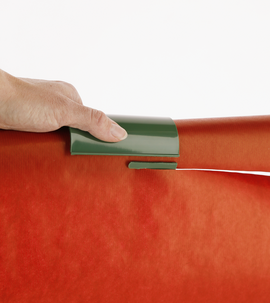 Gavepapirkutter med innebygd kniv