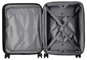 Kabinväska 4 hjul expanderbar hård, 55 × 39,5 × 15,5 cm
