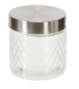 Glasburk med lock, Diamant