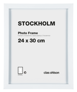 Fotoram Stockholm, vit