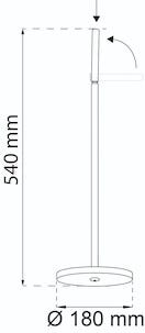 Habo Verbena toalettpappershållare golvstående