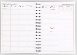 Kalender/emneblokk A5, 2021/2022