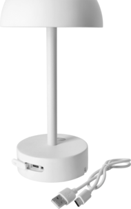 Northlight sladdlös bordslampa, laddbart batteri, vit