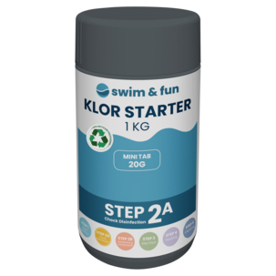 Swim & Fun Klor Starter klortabletter pool 20 g, 1 kg