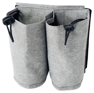 Flaskhållare för resväska eller kabinväska, grå