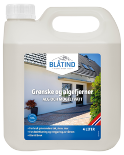 Blåtind grønske- og algefjerner, 4 liter