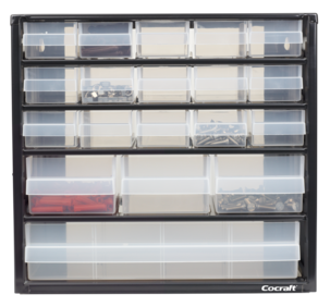 Cocraft sortimentskap, 19 skuffer