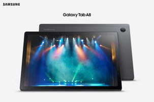 Samsung Galaxy Tab A8 med Wi-Fi, 32 GB og skjerm på 10,5 tommer i grått