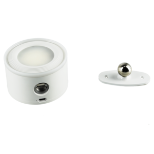 Vegglampe opp/ned oppladbar, dimbar LED, USB, hvit