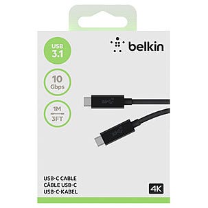 USB-kabel USB-C till USB-C (USB 3.1) Belkin