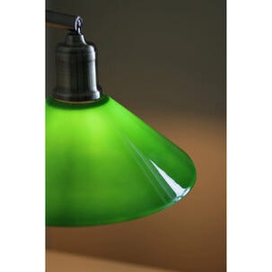 Markslöjd Vela bordslampa glasskärm mässing 50 cm