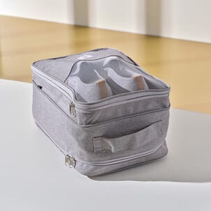Skokube, skopose til reise, for 3 par sko, grå