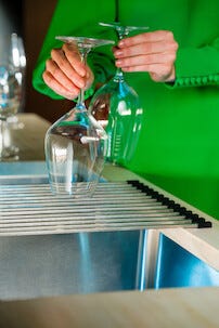 Happy Sinks Rullattava astiankuivausteline tiskialtaaseen, ruostumaton teräs