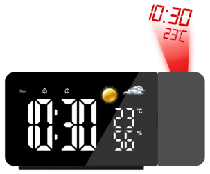 Digital vekkerklokke med projektor