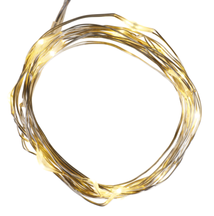 Batteridrevet lysslynge i metall, innendørs