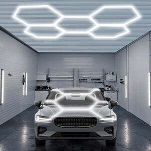 Hexagon garagebelysning startset 24 lysrör, utbyggbar