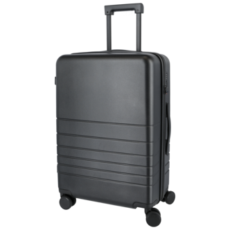 Koffert med 4 hjul, lett vekt, svart, 58 liter