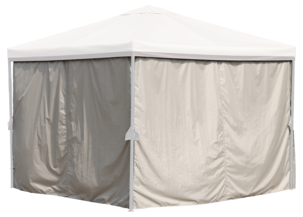 Vegger til paviljong, beige, 4-pakning