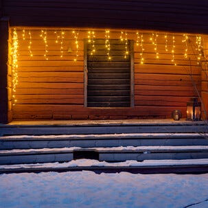Istappslynge varmhvit LED, Northlight, kan bygges ut