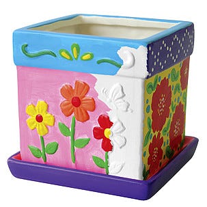 Måla en blomkruka