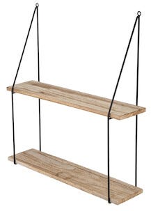 Seinähylly puu/metalli 