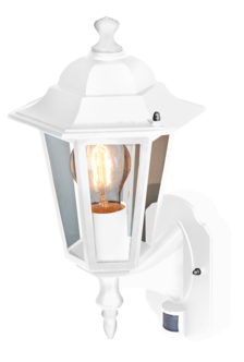 Lyhtyvalaisin ulos liiketunnistimella perinteinen IP33, Northlight