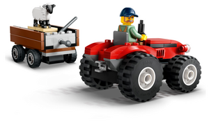 LEGO City Röd jordbrukstraktor med släp och får 60461, från 4 år