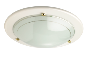 Takplafond med opalvit glaskupa, 31 cm