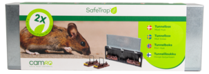 SafeTrap tunnelbox med 2 musfällor