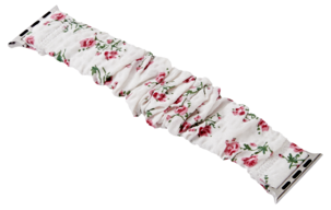 Anmiki Satin Apple Watch scrunchie klokkereim, 42, 44, 45, 46, 49 mm