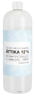 Ättika 12 %, 1 liter
