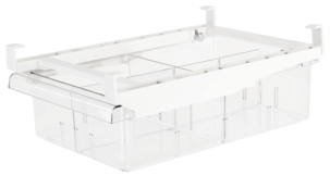 Säilytyslaatikko jääkaappiin, ulosvedettävä 20 x 30,5 x 9,5 cm