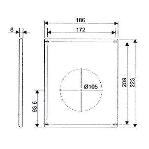 Täckplatta till Pax Passad/Calima