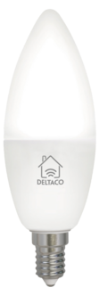 Deltaco Smart LED-lamppu E14 4,5 W himmennettävä, SH-LE14CCTC