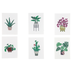 Diamond Painting Set Kasviaihe, 5 kpl