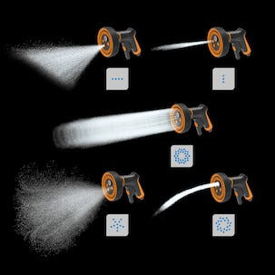 Fiskars multifunksjons sprinklerpistol med avtrekker foran