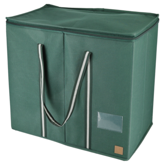 Oppbevaring julekuler, lokk med glidelås, 51x31x45 cm