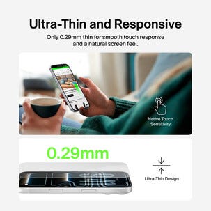 Belkin Recycled InvisiGlass iPhone 17 Pro skärmskydd