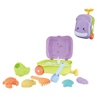 Sandleksaker med väska för vattenlek, från 3 år