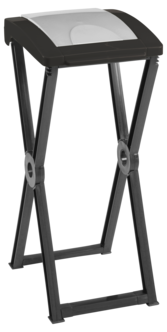 Hopfällbar sopsäckshållare med lock