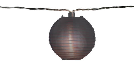 Solcellsslinga med risbollar