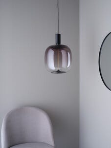 Smokey LED-lampa E27, magnetiskt filament, 25 cm