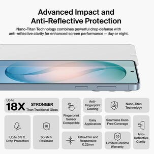 Belkin ScreenForce Titan skjermbeskytter for Galaxy S26+