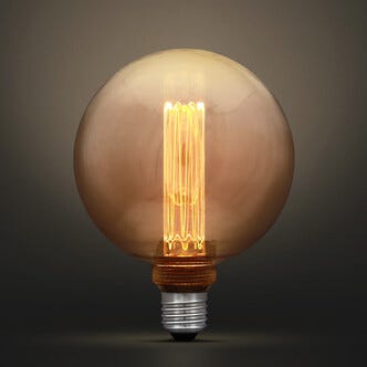 Dekorpære amber LED E27 50 lumen, ekstra varmhvit