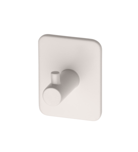 Habo Flair enkel självhäftande krok, metall