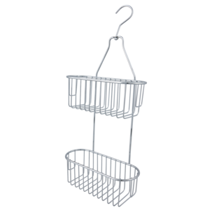 Duschkorg hängande med krok för duschblandare, krom