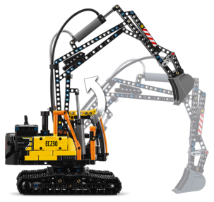 LEGO Technic Volvo FMX lastebil og EC230 elektrisk gravemaskin 42175, fra 10 år