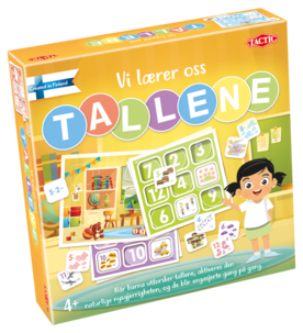 Brettspillet «Vi lærer oss tallene», Tactic, 4+